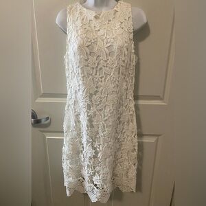 Lauren Ralph Lauren Floral Lace White Mini Dress